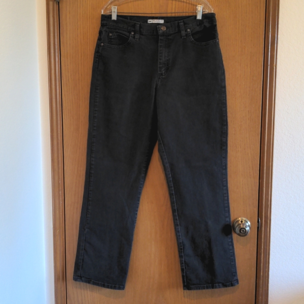 Black Lee Mom Jeans